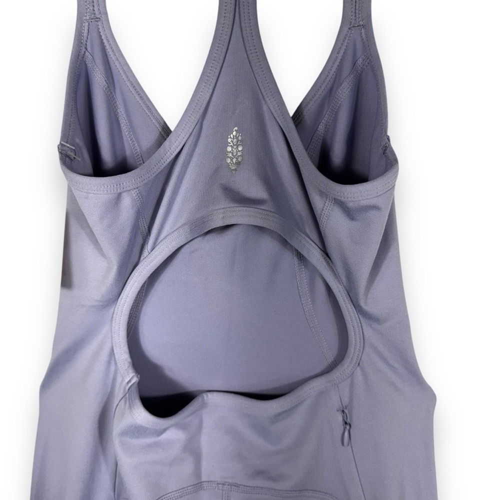 Free People Movement Let's Bounce Workout Onesie Jumpsuit, Dusted Cerulean, XS - Picture 9 of 11